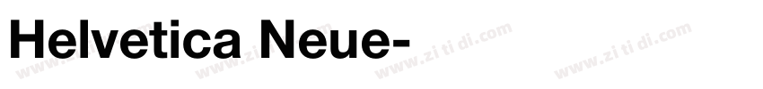 Helvetica Neue字体转换